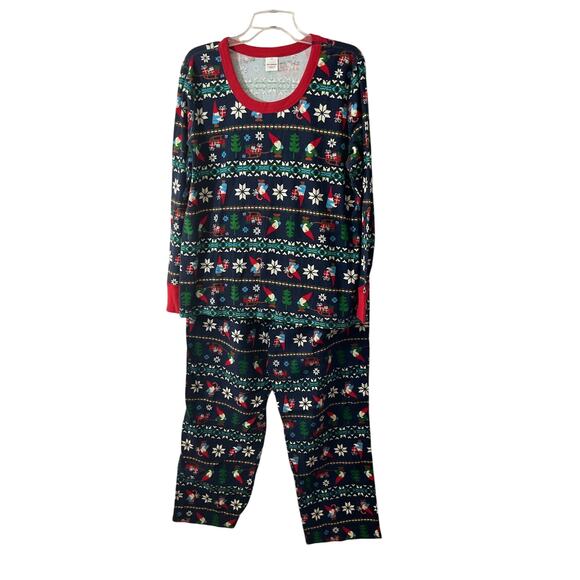 New Hanna Anderson 2 PC Unisex Pajamas Set XL/XXL Adult Christmas - Picture 1 of 11